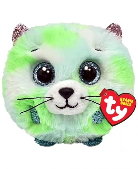 TY Beanie balls kočka zelený maskot