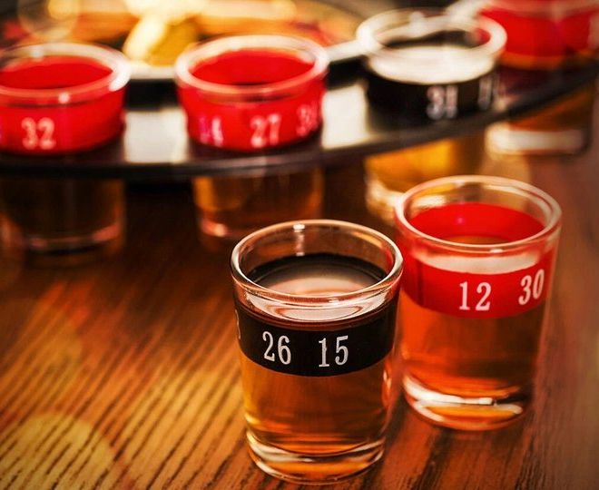 Ruleta s alkoholem - 16 panáků