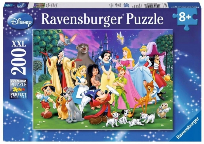 Puzzle 200 prvků Disney, Oblíbené pohádkové postavy