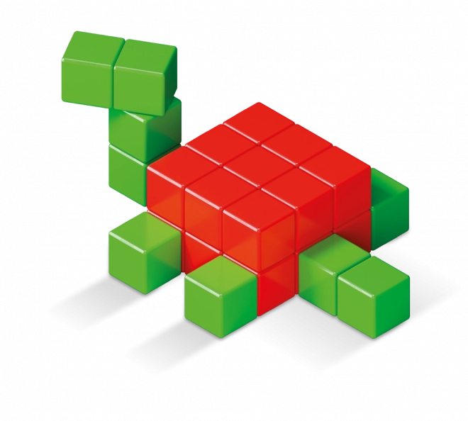 GEOMAG Magnetické kostky Magicube Green Line 64 kostek