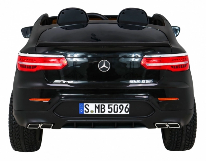 Mercedes GLC 63S dětské auto Černá + 4x4 + MP4 + LED + Eco kůže + Pomalý start + EVA