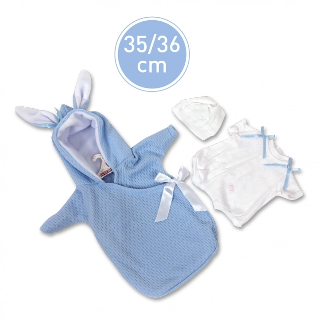 Llorens VRN635-63635  obleček pro panenku miminko NEW BORN velikosti 35-36 cm