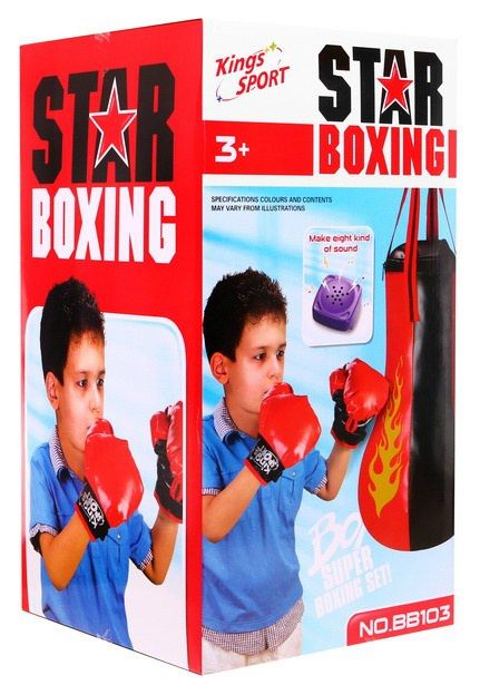 Interaktivní boxovací sada pro děti 3+ Sportovní hračka + hruška se zvuky + rukavice