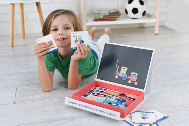 Magnetická skládačka tvarů a čísel