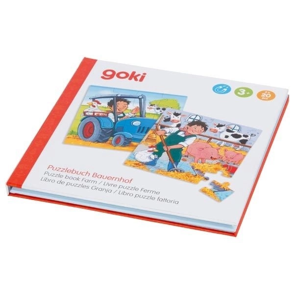 GOKI Magnetická puzzle kniha 2x20 dílků