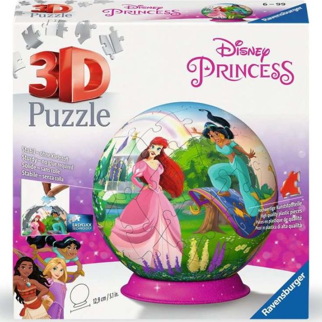 RAVENSBURGER 3D Puzzleball Disney princezny 73 dílků