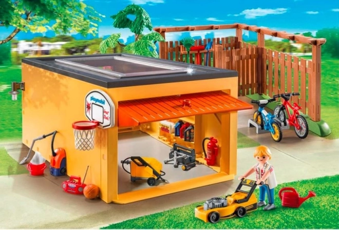 Sada figurek City Life 9368 Garáž s úložným prostorem pro jízdní kola