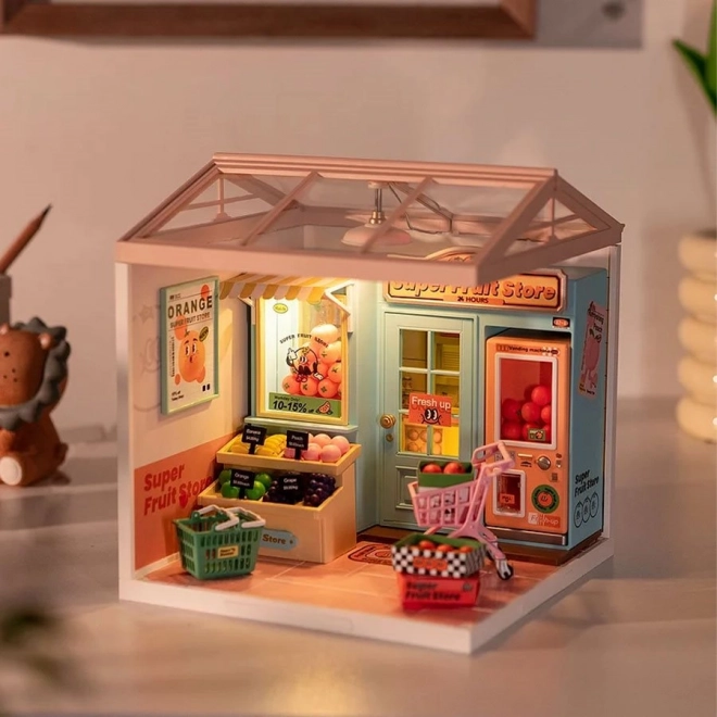 Rolife DIY Domeček: Ovocný obchod s LED osvětlením