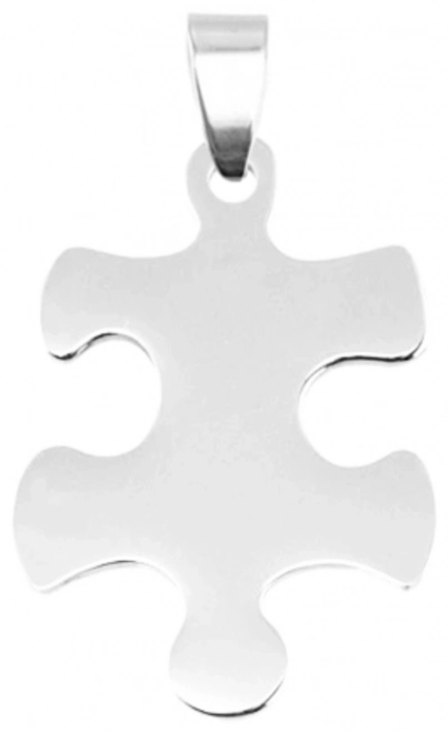 Ocelový přívěsek Puzzle (levý)