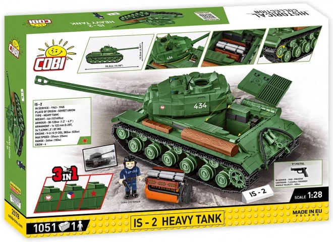 COBI 2578 II WW Tank IS-2, 3v1, 1:28