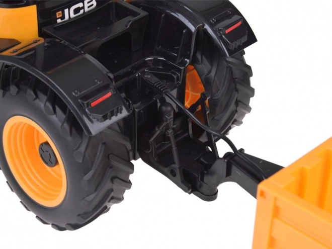JCB Traktor s dálkově ovládaným přívěsem kipes Double E 1:16 RC0670