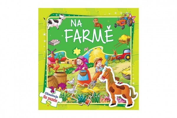 Puzzle knížka - Na farmě