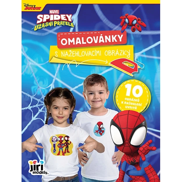 Omalovánka s nažehlovacími obrázky SPIDEY