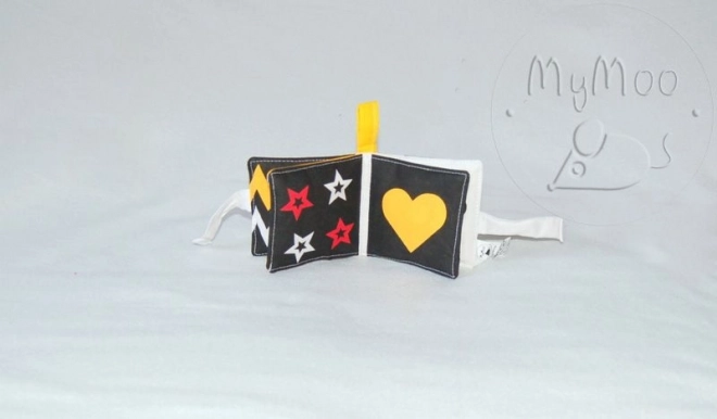 MyMoo Mini soft book - Kontrastní