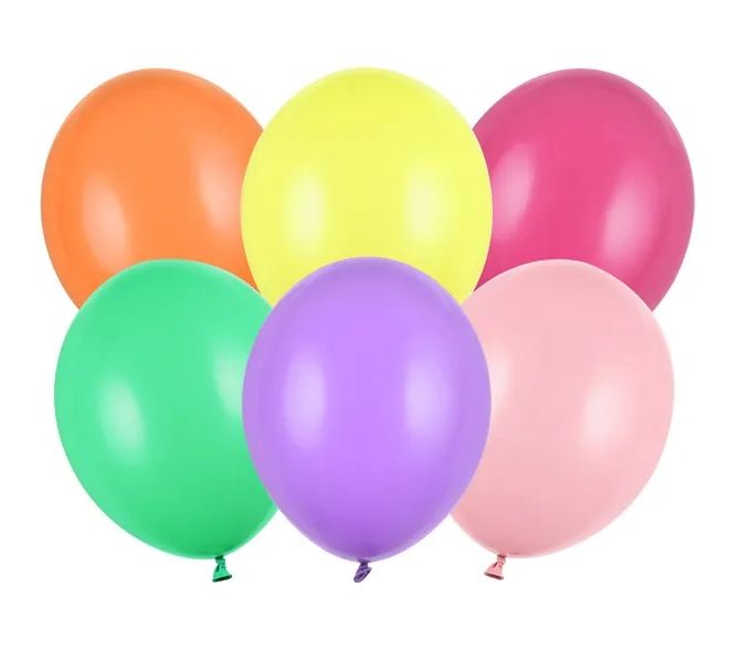 Pastelové balónky 27 cm - 100 kusů