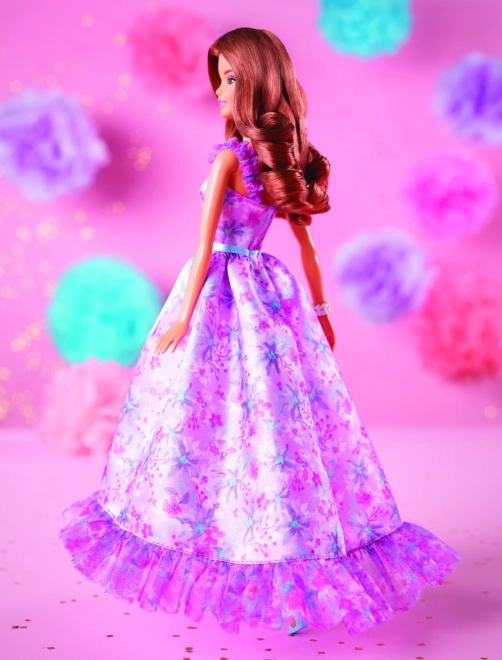 Panenka Barbie s podpisem narozeninových přání