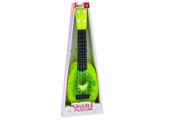 Ukulele pro děti Mini kytara 4 struny Kiwi Fruit Green 15"