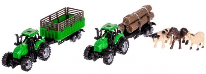 Farma s traktorem a zvířátky - 102 kusů