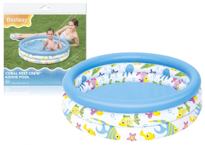 Nafukovací bazén pro děti s motivem Rybky 102 cm Bestway