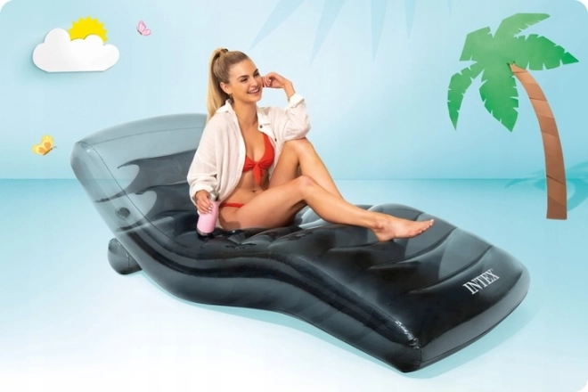 56875EU Intex Lenoška nafukovací šedá