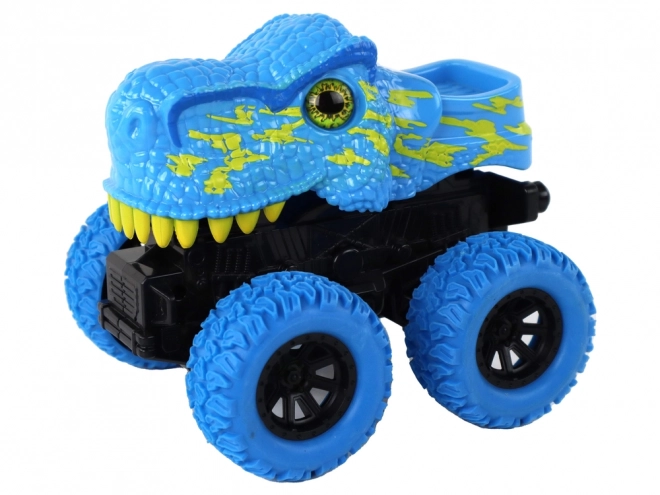 Off-road Tyranosaurus Rex Push Vehicle Gumová kola Modrá