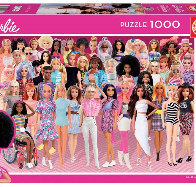 Puzzle 1000 prvků Barbie