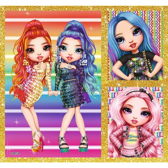 Puzzle 10v1 Rainbow High fashion kolekce panenek