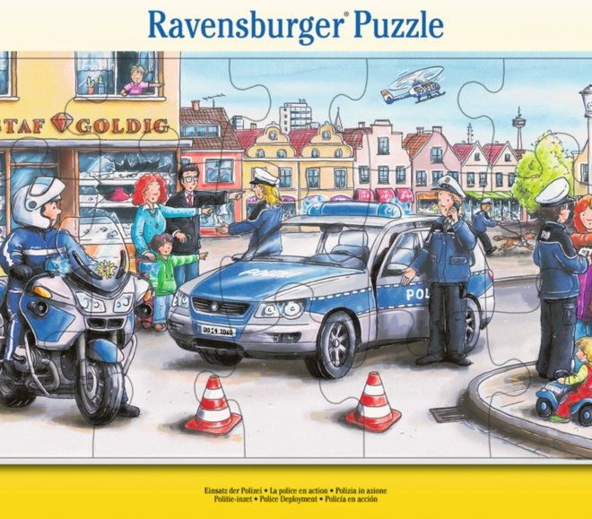 RAVENSBURGER Puzzle Policie 15 dílků