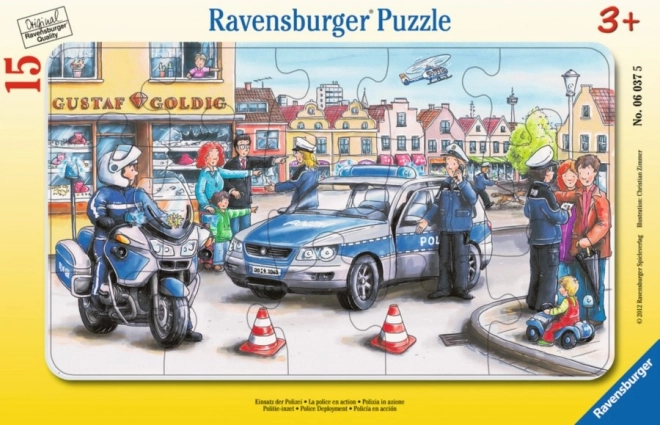 RAVENSBURGER Puzzle Policie 15 dílků