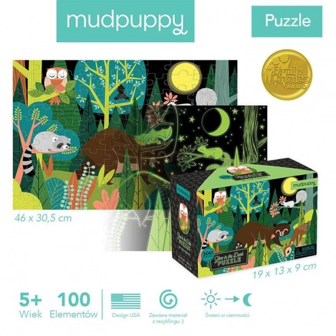 Mudpuppy Puzzle Záře v lese