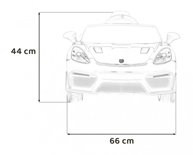 Dětské auto Porsche 718 černé