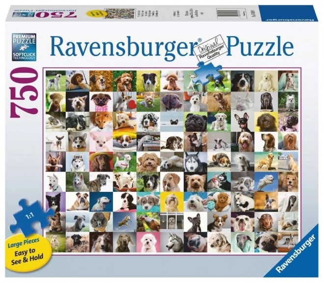 RAVENSBURGER Puzzle 99 roztomilých psů XL 750 dílků