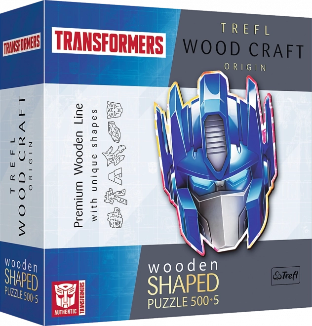 TREFL Wood Craft Origin puzzle Transformers: Optimus Prime 505 dílků