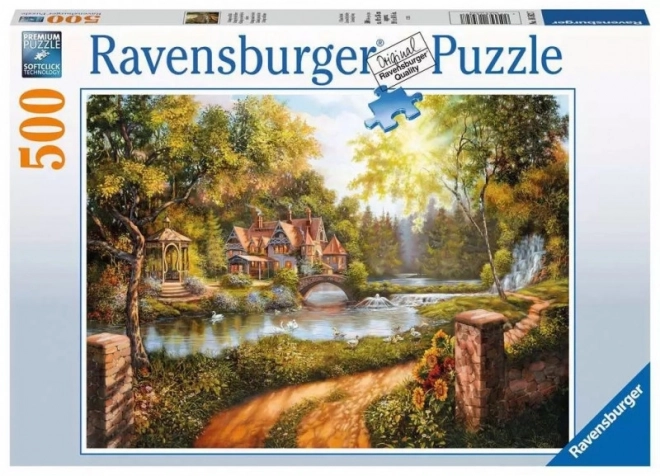 Ravensburger Puzzle Chaloupka u řeky 500 ks