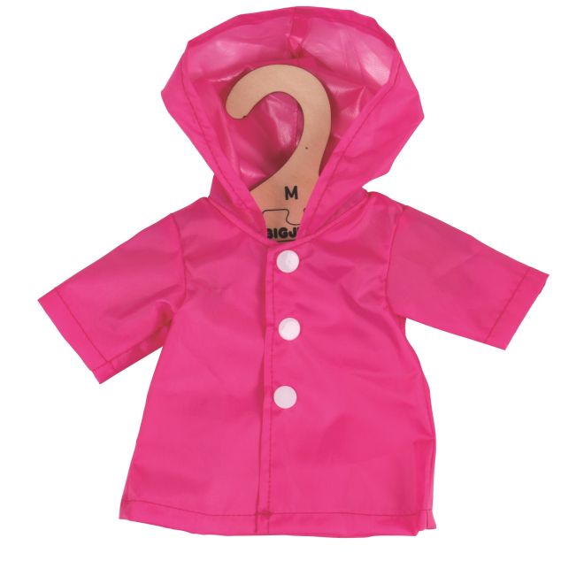 Bigjigs Toys Růžový kabátek  pro panenku 34 cm