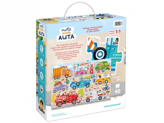 Moto puzzle Auta pro děti