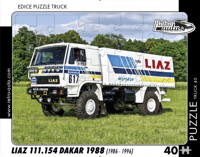 Puzzle Retro Auta Truck Liaz Dakar