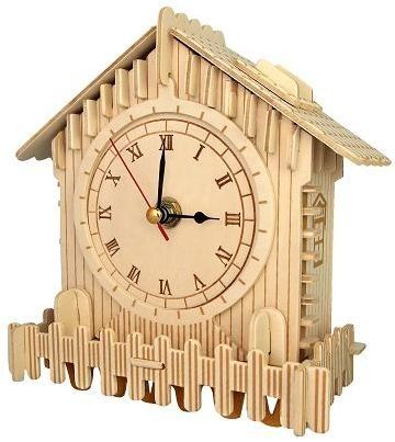 WOODEN TOY , WCK 3D puzzle Hodiny PF003