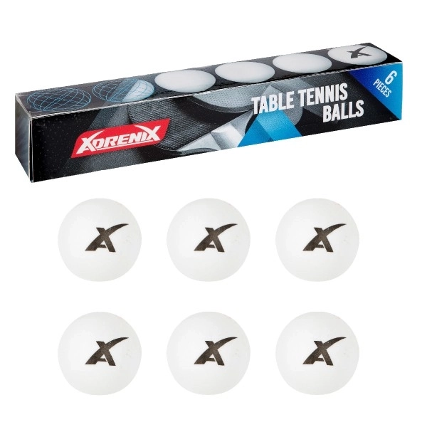 Míčky na stolní tenis bílé 6 ks
