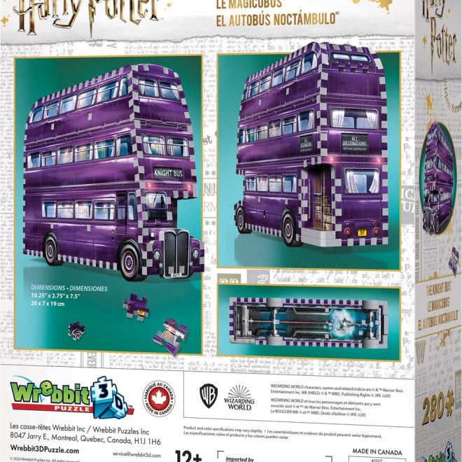 WREBBIT 3D puzzle Harry Potter: Záchranný autobus 280 dílků