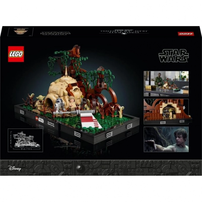 Jediský trénink na planetě Dagobah – LEGO Star Wars diorama