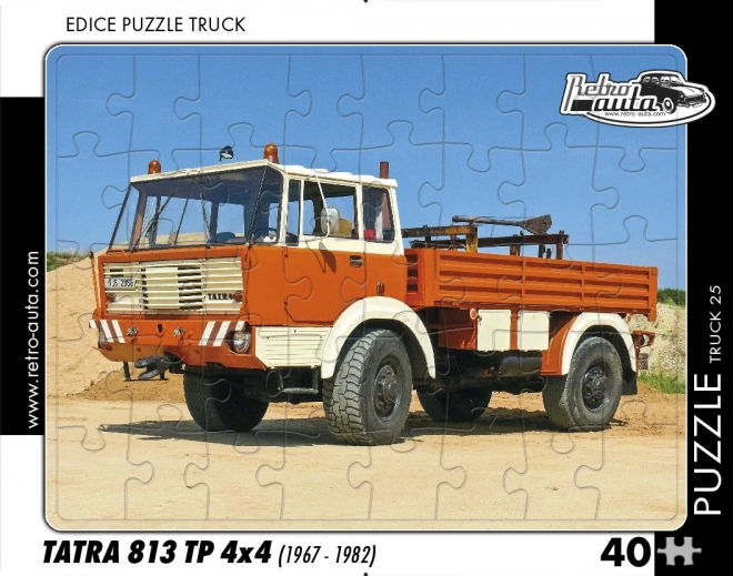 Retro puzzle kamion Tatra 813 TP 4x4