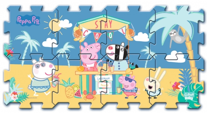 Pěnové puzzle Prasátko Peppa 8 ks