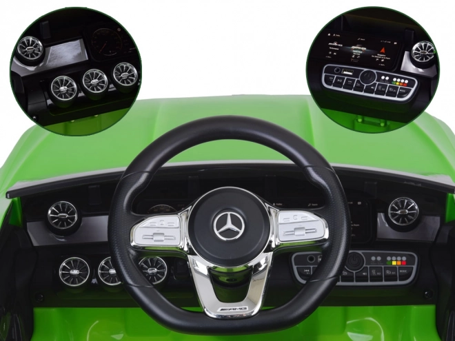 Dětské elektrické auto Mercedes AMG CLA 45s s houpacím efektem – Zelená