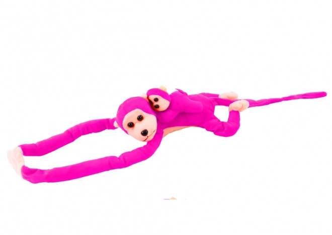 Plyšový maskot Baby Monkey Dark Pink 90 cm