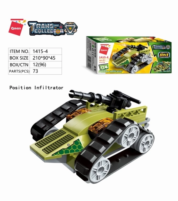 Qman Thunder Expedition Battle Car 1415 sada 8v1