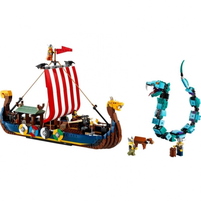 LEGO Creator 3v1 31131 Vikingská loď a mořský had