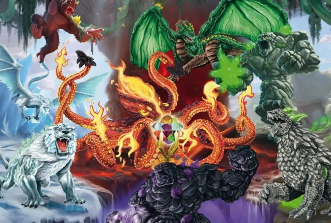 Puzzle Schmidt Eldrador: Zlá Stvoření s Figurkách Schleich
