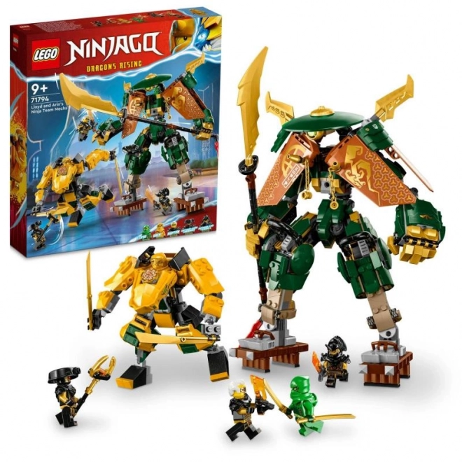 LEGO Ninjago 71794 Tým nindža robotů Lloyda a Arina