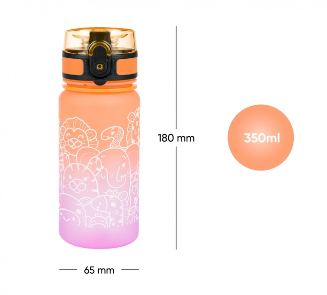 BAAGL Tritanová láhev na pití Gradient Zvířata 350 ml